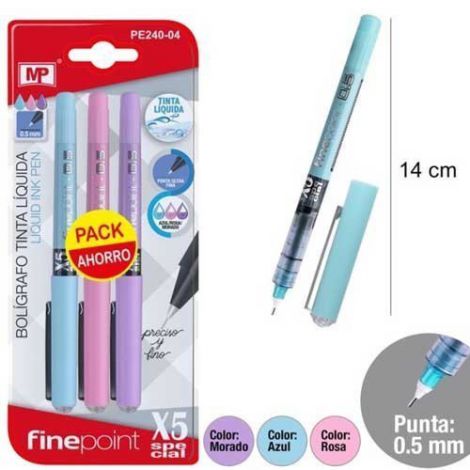 Długopisy/Cienkopisy MP z atramentem 0.5mm, 3 kolory - 2